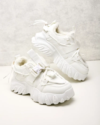 Royalfashion Женские утепленные кроссовки-лодочки