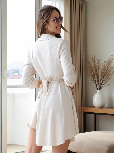 Royalfashion Elegantiška moterų kelių ilgis suknelė