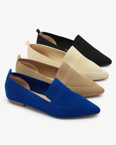 Женские тканевые балеринки светло-коричневого цвета Aqsak- Footwear