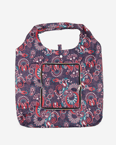 Raštuotas pirkinių krepšys, sulankstytas į piniginę - Priedai