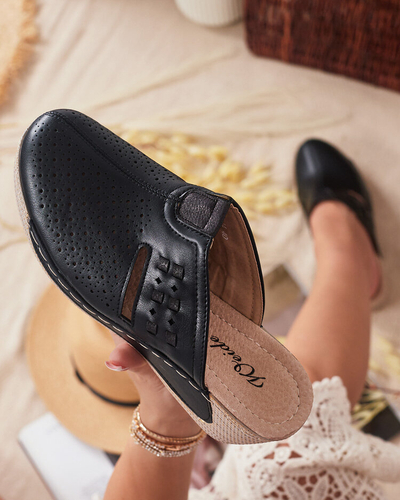 Royalfashion Женские шлепанцы на низком каблуке Albov