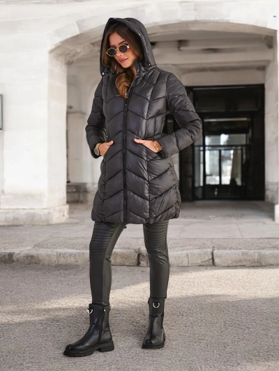Женская стеганая зимняя куртка Royalfashion