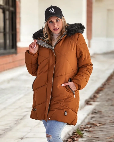 Royalfashion Ruda moteriška žieminė striukė