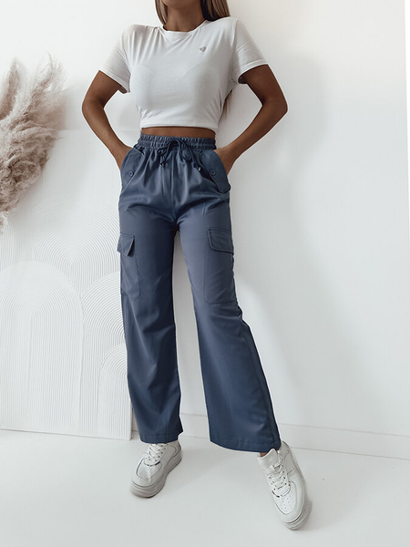 Royalfashion Moteriškos kovinės kelnės