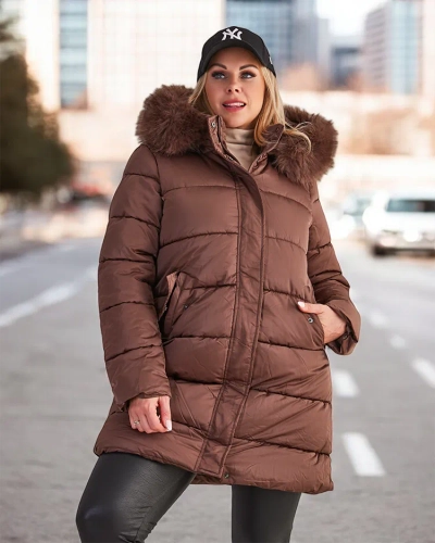 Женская стеганая зимняя куртка Royalfashion