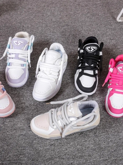 Кроссовки Royalfashion женские спортивные с декоративными шнурками Clesiv