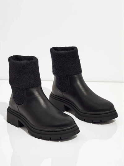 Женские ботинки из экокожи с мехом Kesy