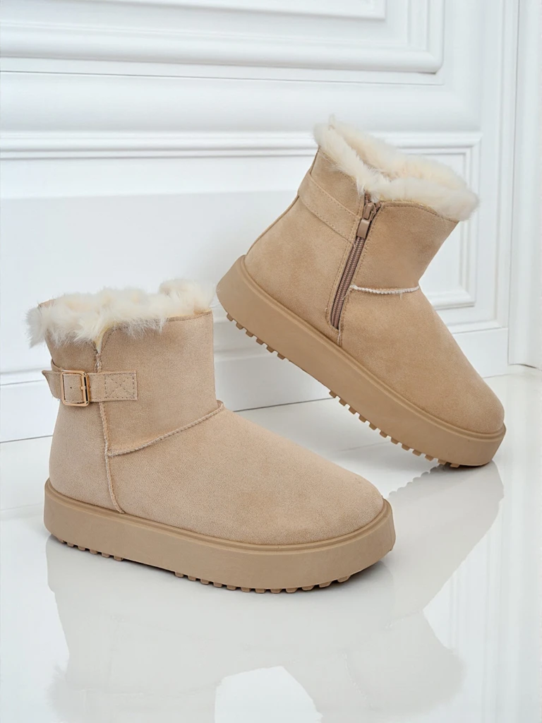 Royalfashion Krótkie buty a'la śniegowce damskie Aurelia Classico - zimowe sztosy!