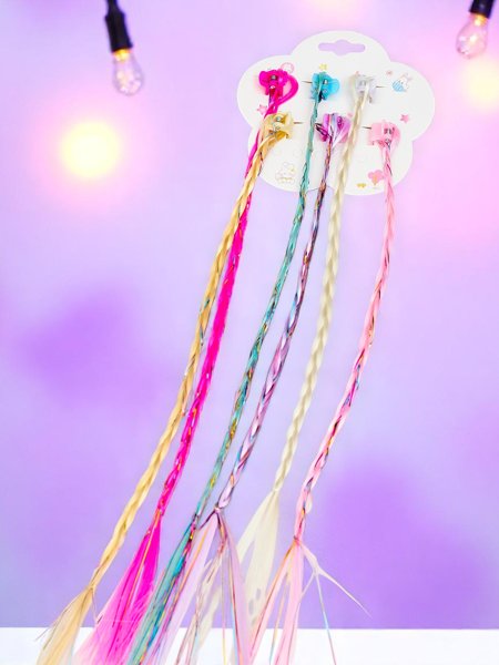 Royalfashion Spalvingos prisegamos kasytės su plaukų segtukais