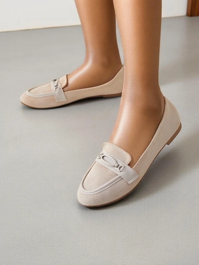 Женские мокасины из экосапожной замши Royalfashion Zammei