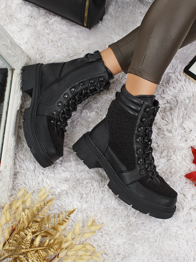 Женские ботинки-рабочие с мехом Ardella