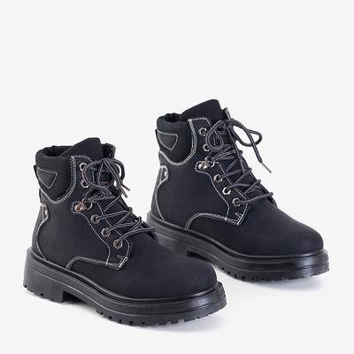 Juodi moteriški batai su izoliacija „Paventia“ - Batai