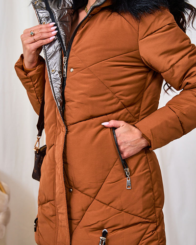 Royalfashion Ruda moteriška žieminė striukė