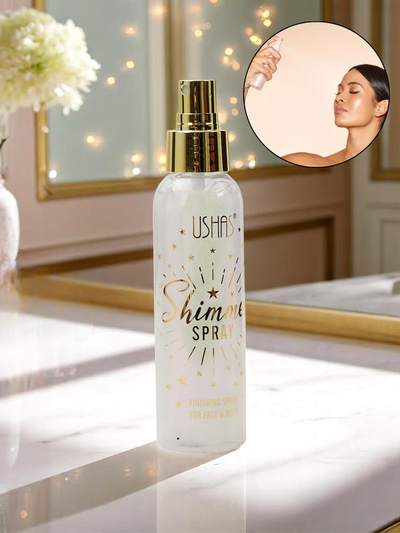 USHAS Summer Spray – Skystis veido ir kūno paryškinamasis perlas