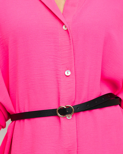 Fuksijos spalvos moteriška tunika su diržu - Drabužiai