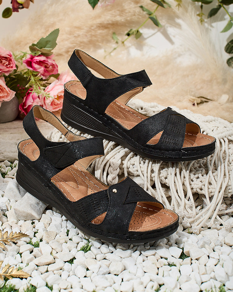 Royalfashion Женские сандалии Obbiave на низком каблуке