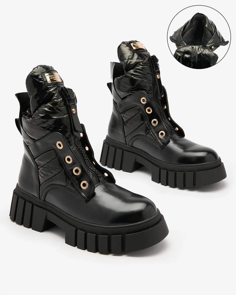 Royalfashion Женские сапоги черного цвета Selilka