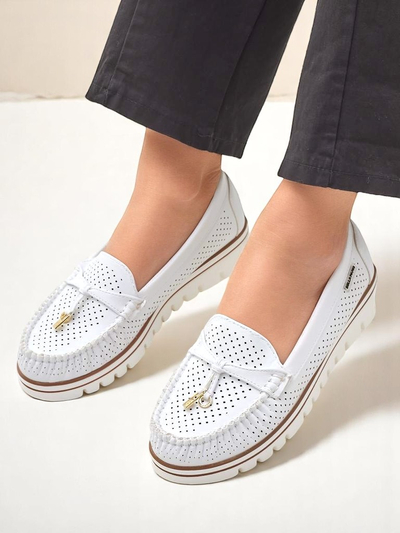 Royalfashion Moteriški perforuoti mokasīnai Elissas