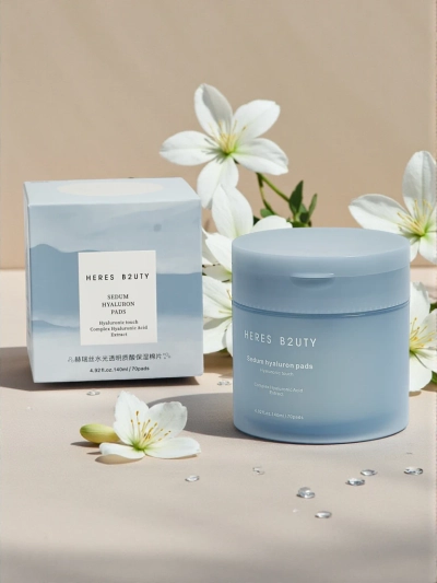 Medvilniniai kosmetiniai diskeliai - drėkinamieji, su hialurono rūgštimi