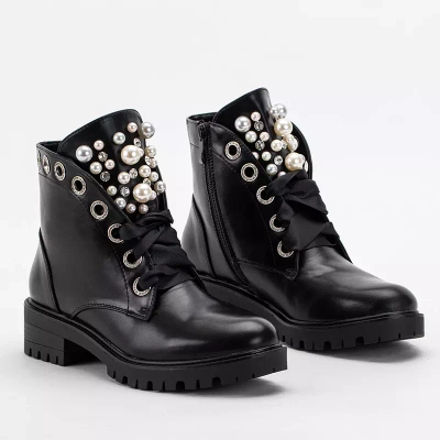 OUTLET Черные женские сумки из экокожи с жемчугом Рига - Обувь