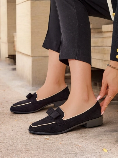 Женские мокасины Royalfashion с бантом Refenni