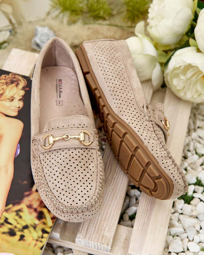 Royalfashion Женские ажурные мокасины Mill