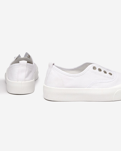 Moteriški balti sportbačiai storesniu padu Askol- Batai