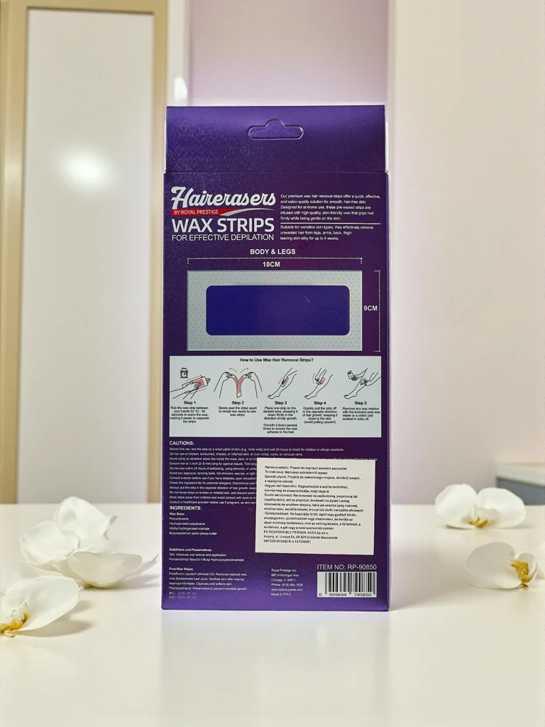 Vaško depiliaciniai pleistrai kūnui