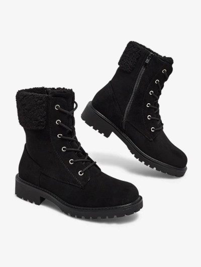 Eko zomšiniai moteriški aulinukai su raišteliais Trevolla