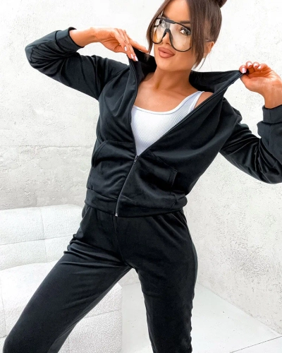 "Royalfashion" Moteriškas medvilninis a'la veliūro komplektas