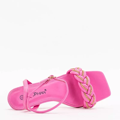 OUTLET Fuchsia moteriškos basutės ant Tenedi stileto - Avalynė