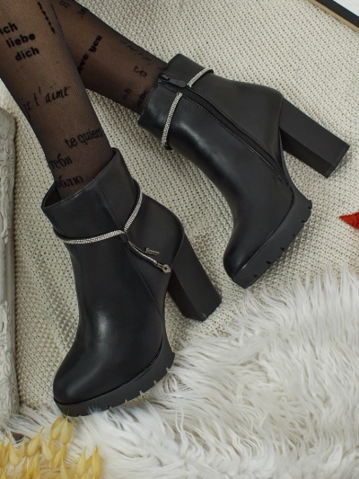 Moteriški eko odos aulinukai su storu kulnu Marellin