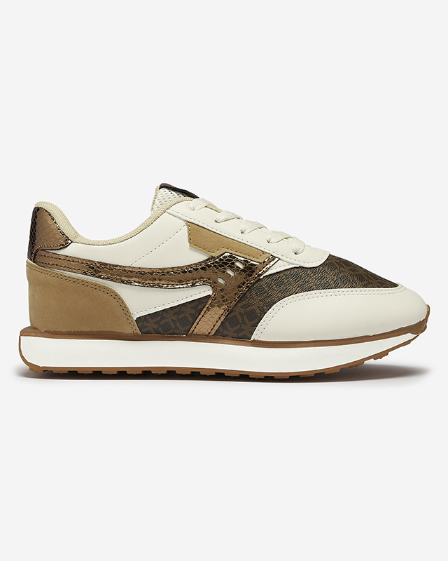 Коричнево-бежевые женские спортивные туфли Fiffvi- Footwear