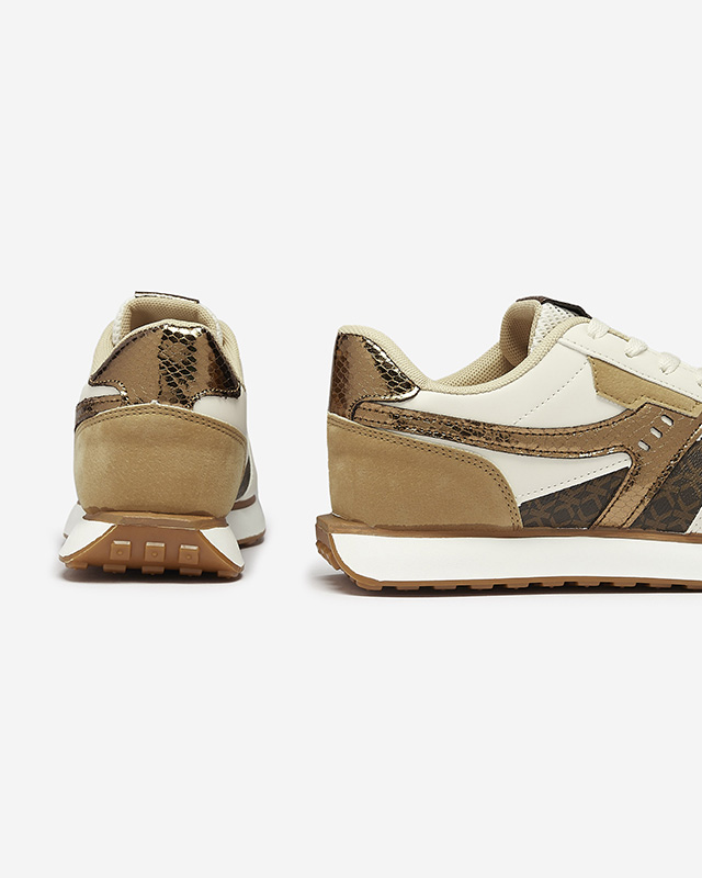 Коричнево-бежевые женские спортивные туфли Fiffvi- Footwear