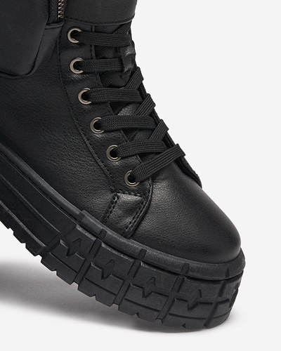 Moteriški sportiniai bateliai iš eko odos juodos spalvos Kolibs- Footwear