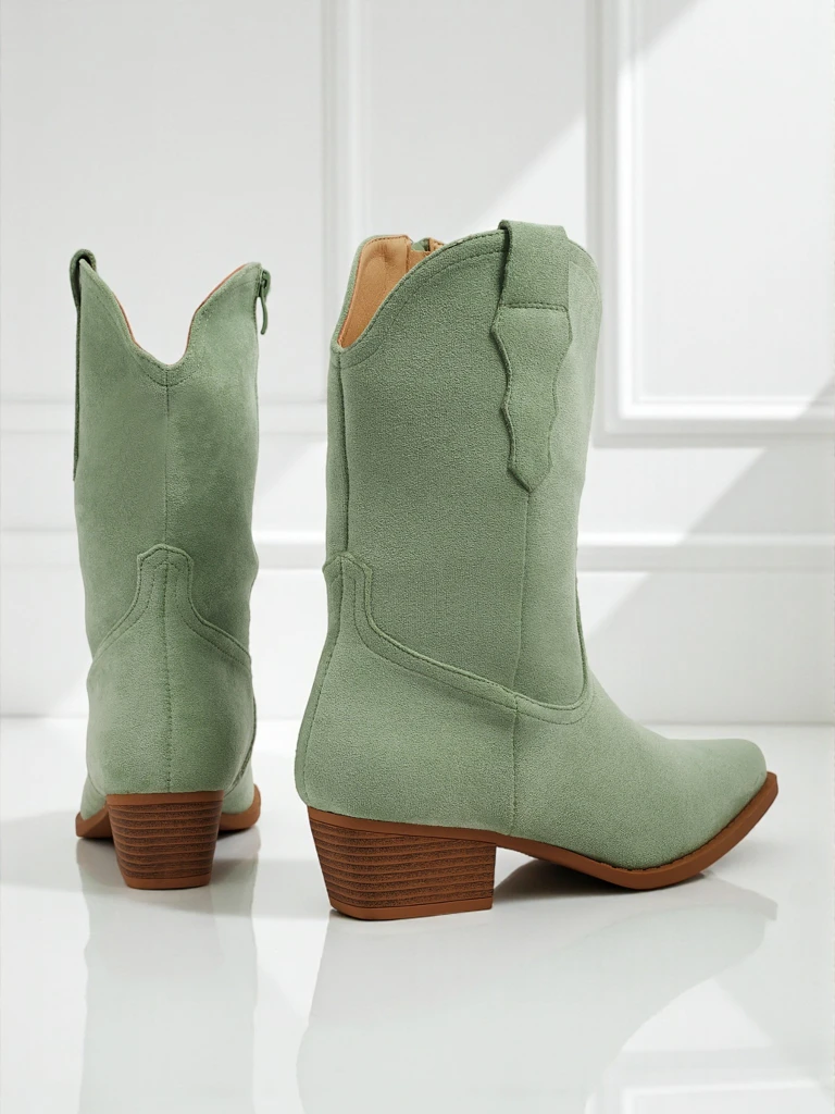 Kowbojki damskie eko zamszowe SpireHush