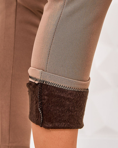 Royalfashion Женские утепленные брюки-теггинсы