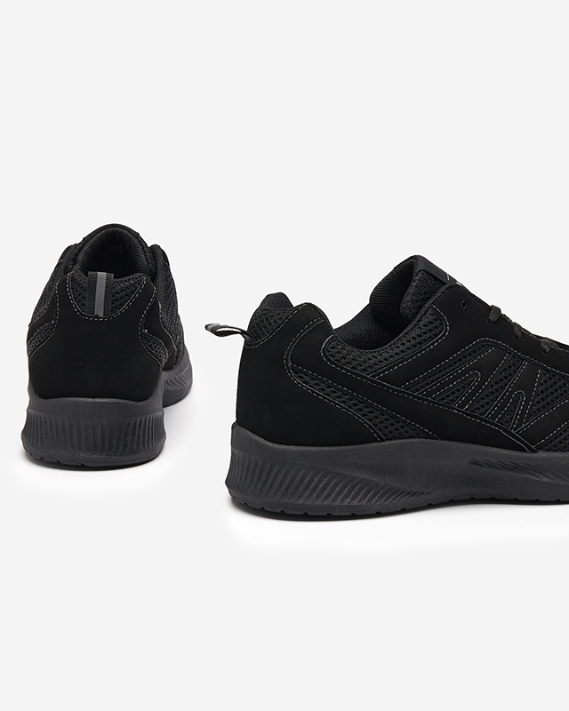 Черные мужские кроссовки на шнуровке Beniro