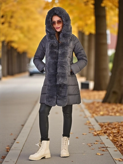 Женская куртка Royalfashion с отстегивающимися рукавами