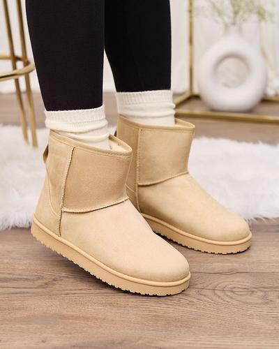 Royalfashion Женские сапоги a'la snow boots бежевого цвета Regodo