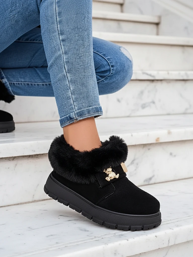 Royalfashion Женские короткие сапоги a'la snow boots Dobis