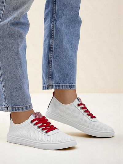 Royalfashion moteriški ekologiškos odos sportbačiai PureWalk