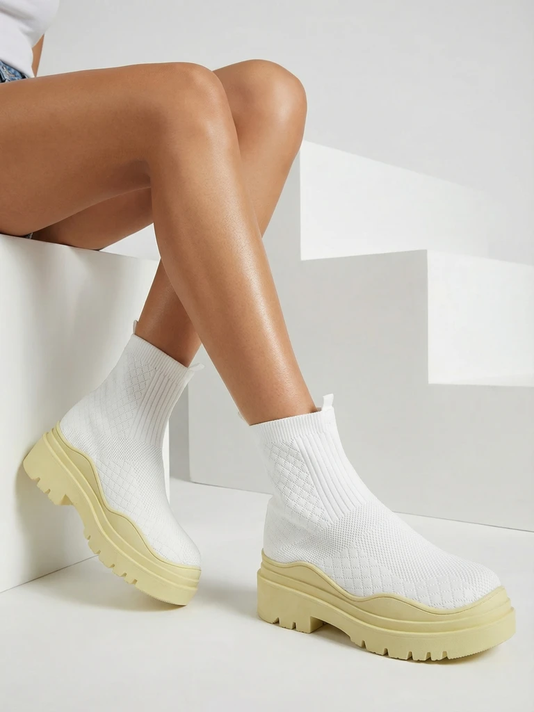 Elegantiški moteriški batai 'Limonka' vintažiniu stiliumi