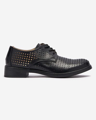 Ажурные черные женские полусапожки из экокожи Azedvo- Footwear