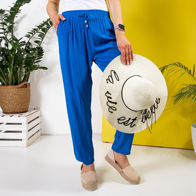 Синие женские брюки PLUS SIZE