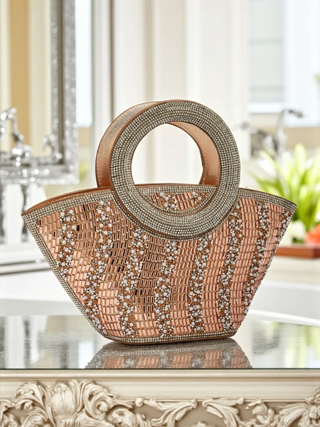 Маленькая женская сумочка с цирконами Sparkle Queen