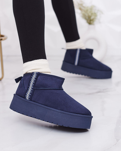 Royalfashion Светло-коричневые женские ботинки а'ля снежные сапоги с орнаментом Parisela