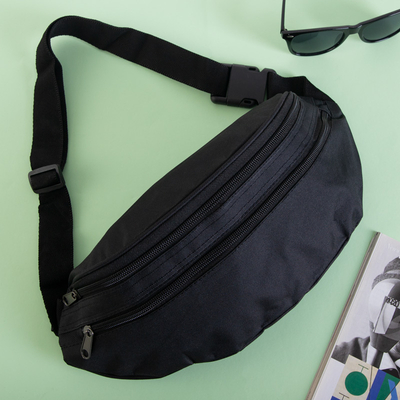 Juodas sportinis unisex bum bag - Rankinės