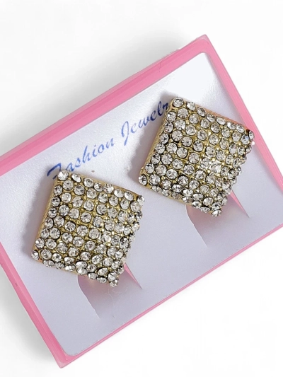Royalfashion Женские серьги-клипсы с цирконами