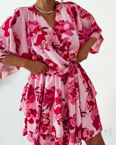 Royalfashion Moteriška mini suknelė su originaliu raštu